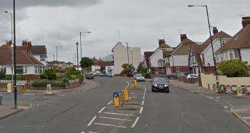 The junction of Northdown Road and Northumberland Avenue in Cliftonville, Margate, where Thomas Barron died