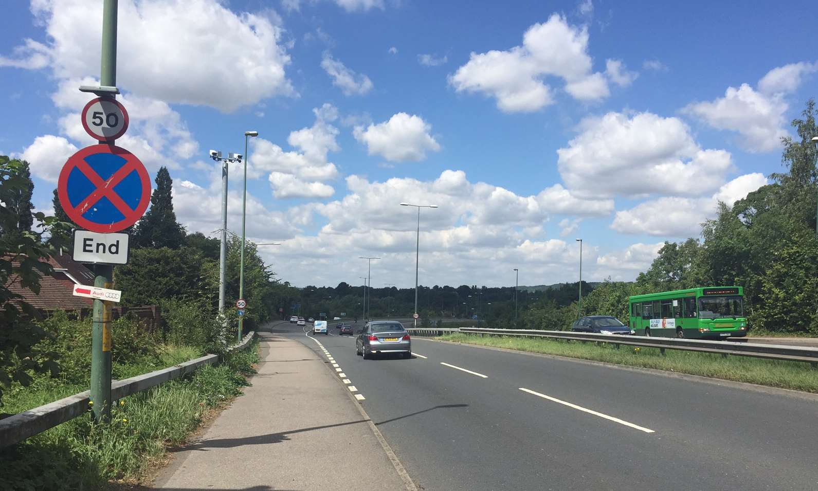 The slip road off the off the A229 is once again open