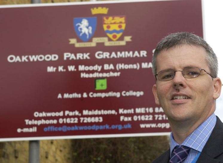 Kevin Moody, head teacher at Oakwood Park