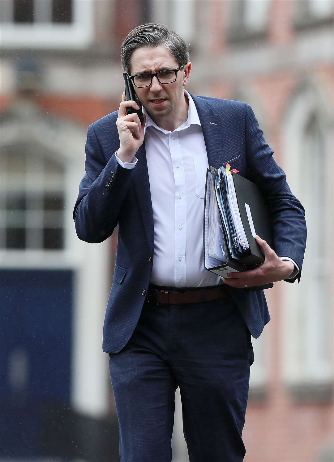 Higher Education Minister Simon Harris leaving Dublin Castle following a Cabinet meeting (Brian Lawless/PA)