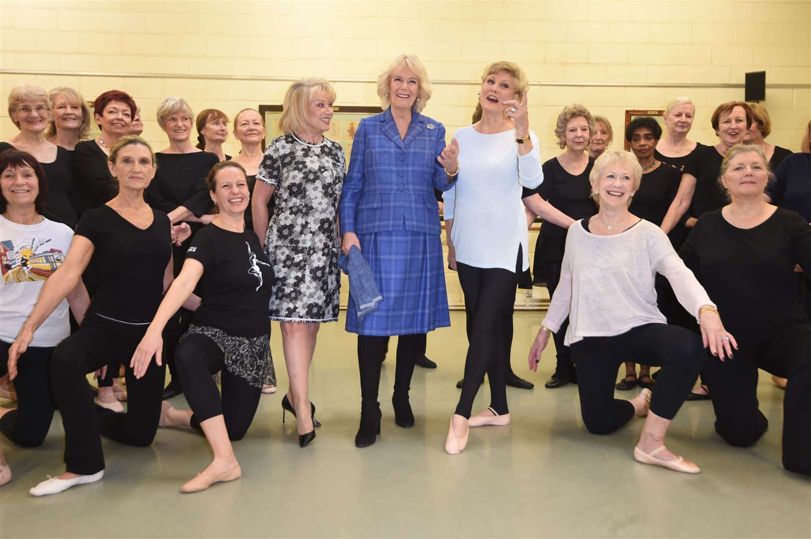 Camilla with Elaine Paige and Angela Rippon at the Royal Academy of Dance discussing the Silver Swans programme in 2018 (Eddie Mulholland/Daily Telegraph/PA)