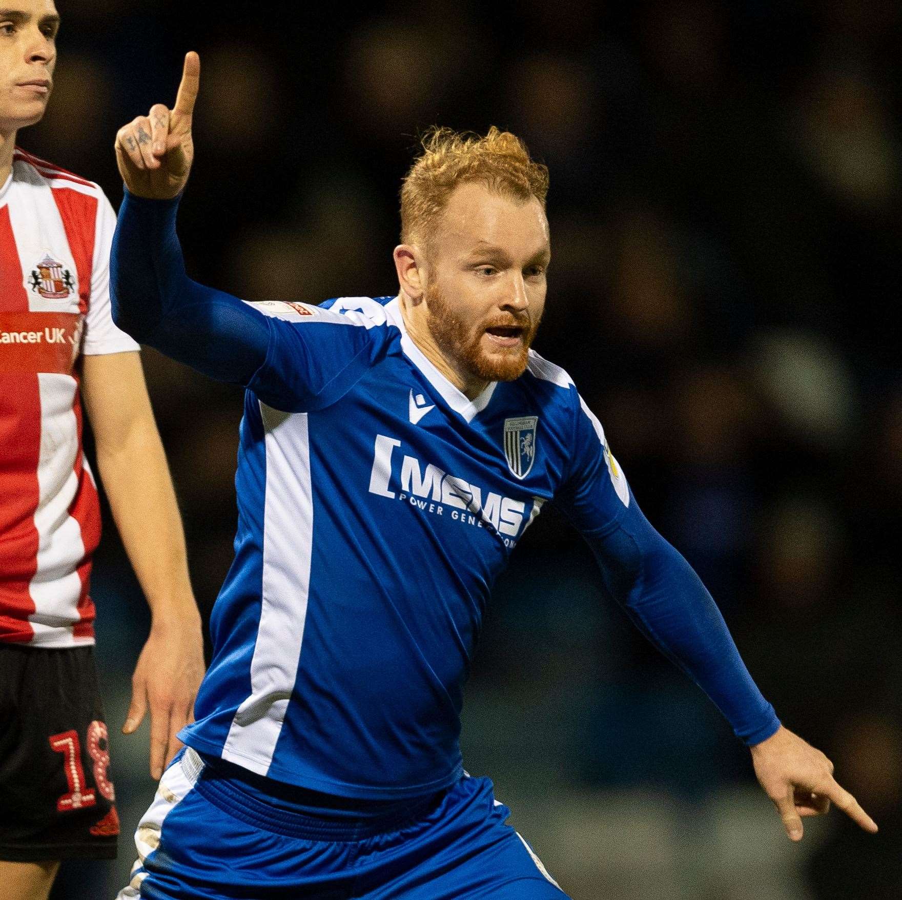 Connor Ogilvie celebrates scoring the winning goal against Sunderland last weekend Picture: Ady Kerry