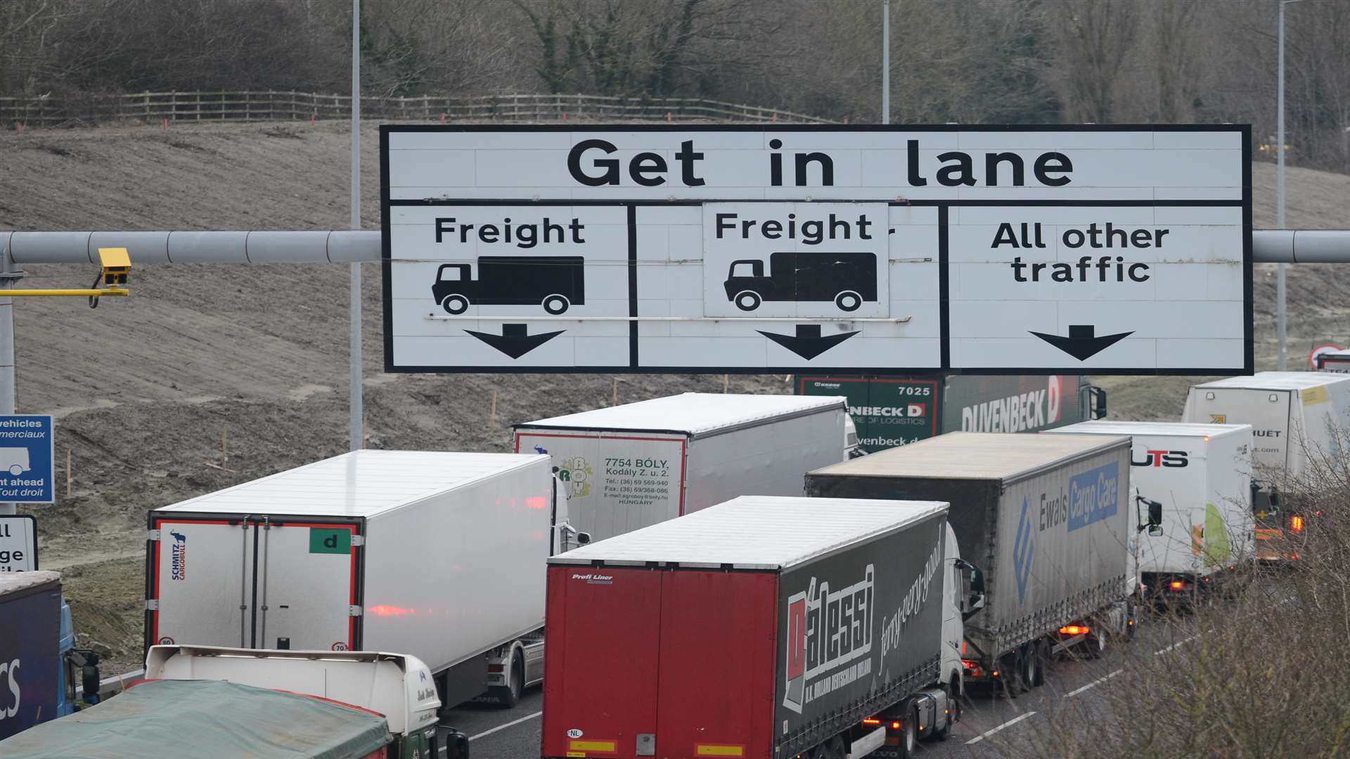 Previous delays at the entrance to Eurotunnel have led to Operation Stack on the M20.