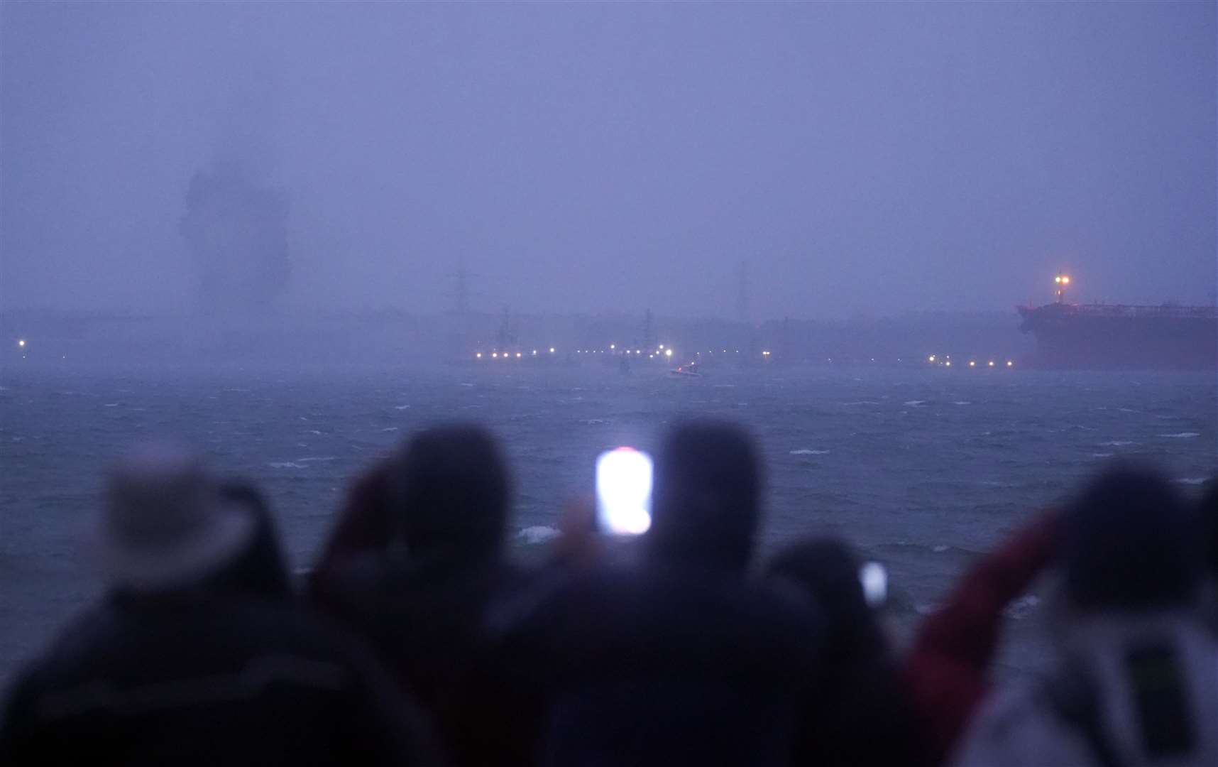 The enormous structure has stood at the entrance to Southampton Water for half a century (Andrew Matthews/PA)