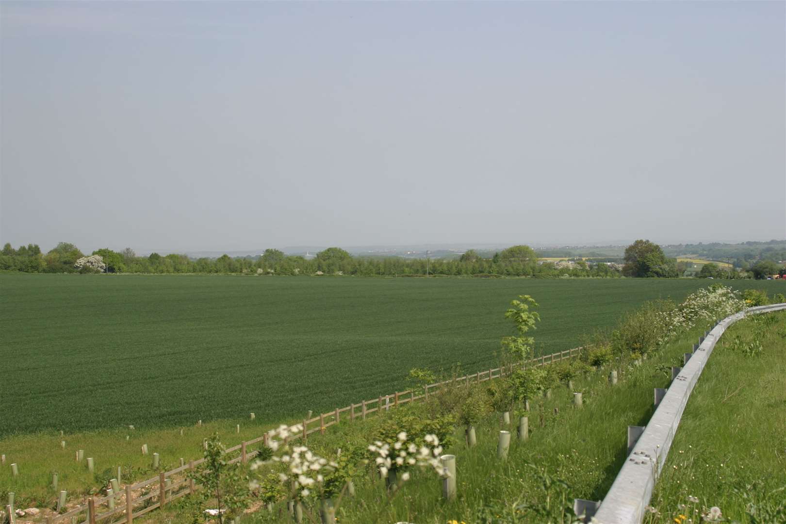 A view from Lidsing looking towards Lordswood