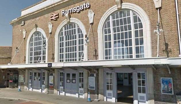 The man was arrested after he walked along tracks at Ramsgate Railway Station. Stock picture