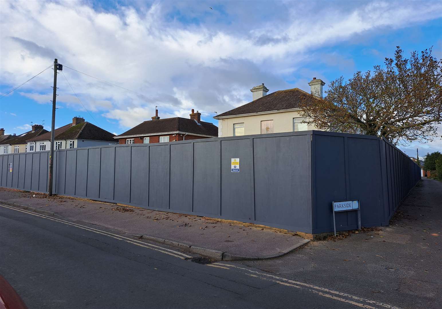 The now-boarded up Grove Villa, a former 40-bed care home in Mill Road, Deal