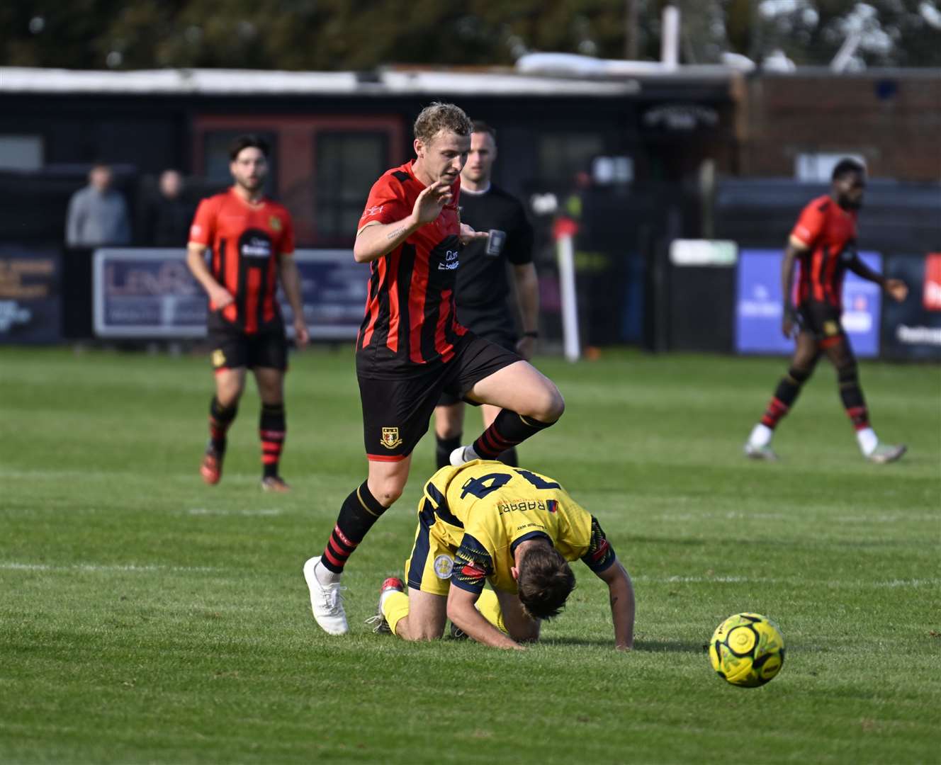 Sittingbourne in FA Cup action against Plymouth Parkway. Picture: Barry Goodwin