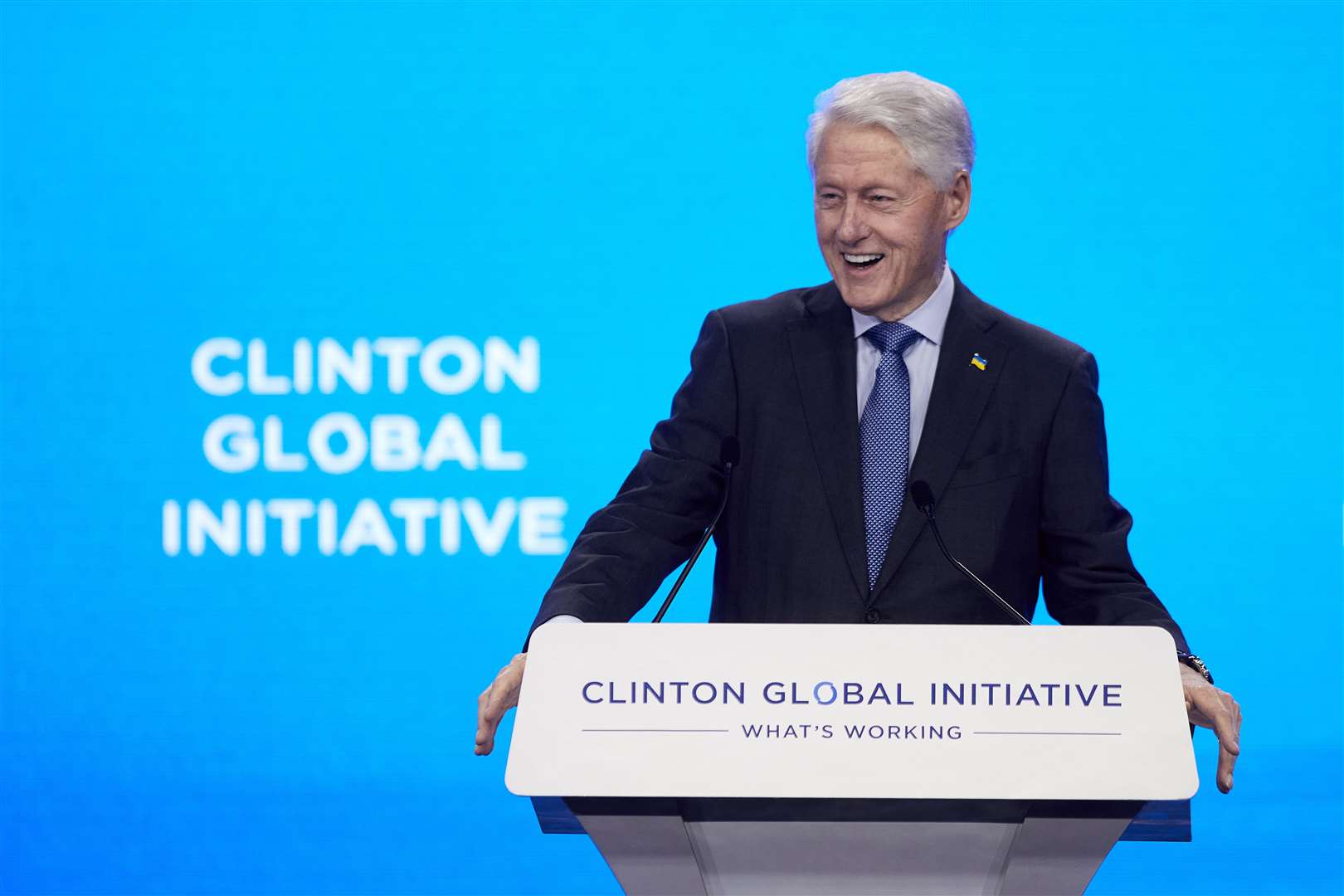 Former US president Bill Clinton (Andres Kudacki/AP)