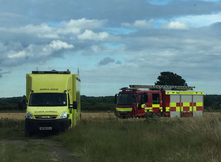 Peter Stubberfield was initially taken to Tunbridge Wells Hospital before being transferred to London. Picture: SECAmbHart