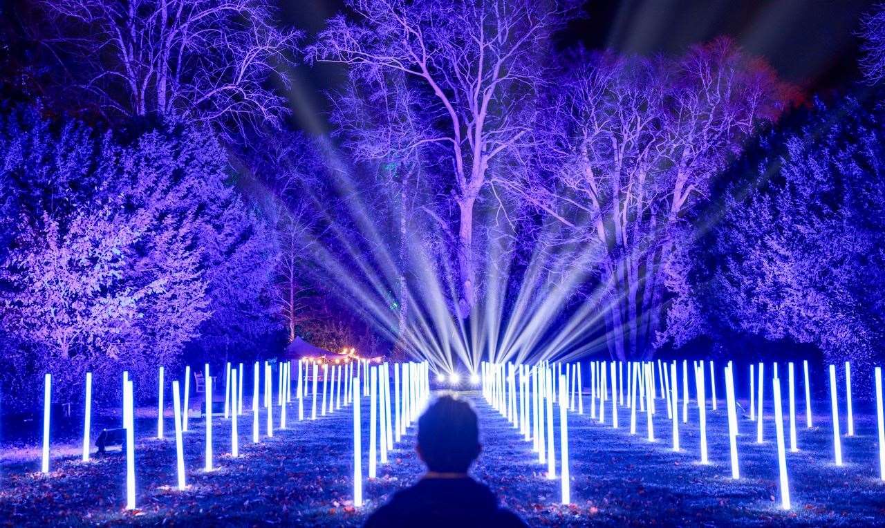 The grounds will be lit up by spectacular art installations and projections. Picture: © Waddesdon A Rothschild House and Gardens / Ben Crowther