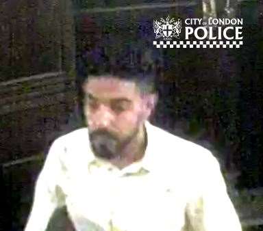 Police would like to speak to this man in relation to an attack which took place in London Bridge in May. Photo: City of London Police