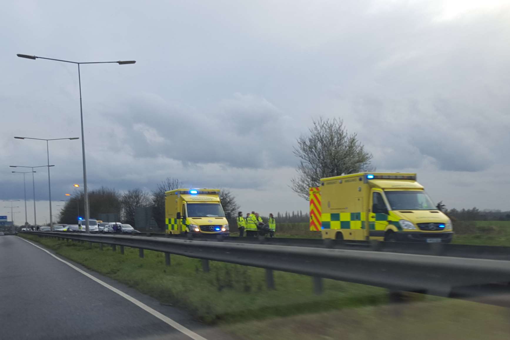 A crash has blocked the Thanet Way, near to Brenley Corner.