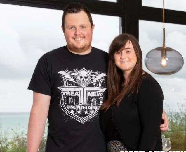 Smiling faces for the happy couple at their new home. Pic: Omaze