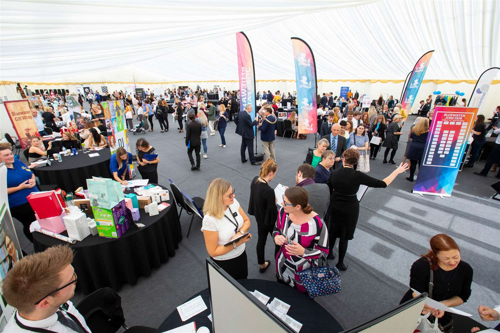 A previous jobs fair at the centre