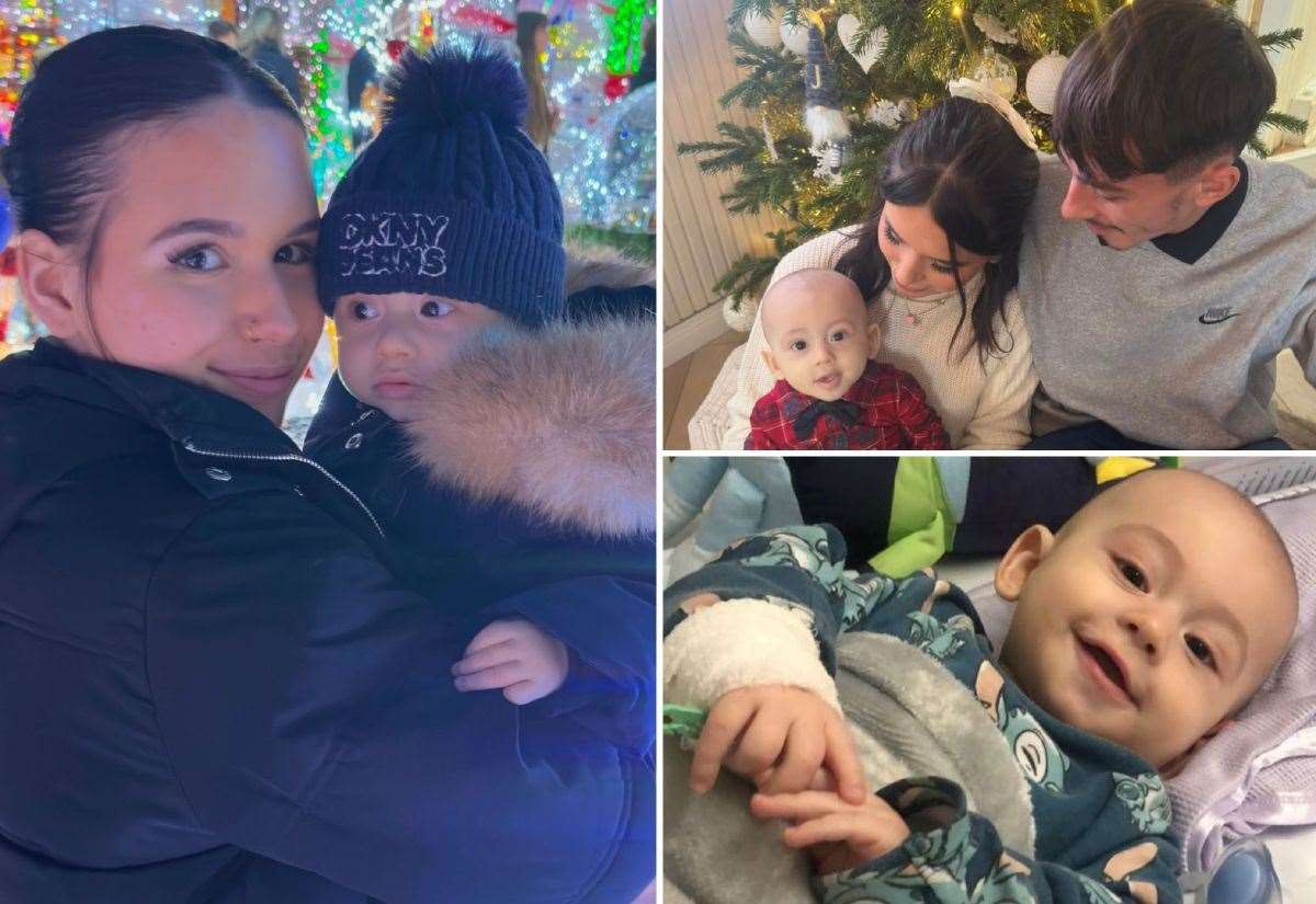 Teen parents from Aylesham, between Canterbury and Dover, left in ‘complete shock’ after five-month-old son diagnosed with leukaemia