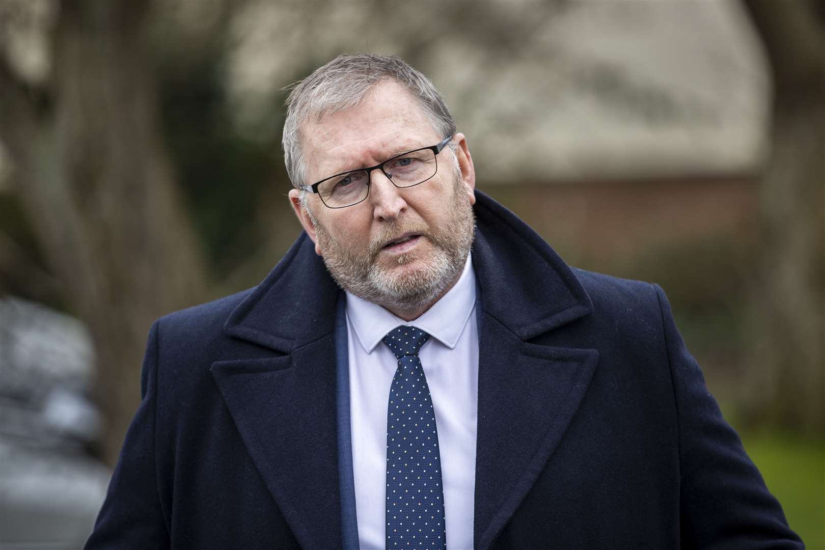 Ulster Unionist leader Doug Beattie during a press conference in Tandragee, Co Armagh (Liam McBurney/PA)