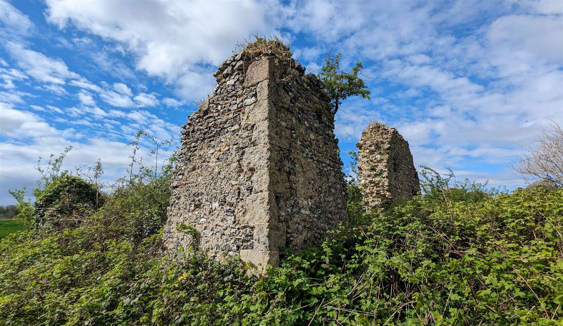 The ruins of Well Chapel near Bekesbourne