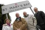 Local councillors Pamela Millen, Brian Wright, Graham Comber and Graham Allison