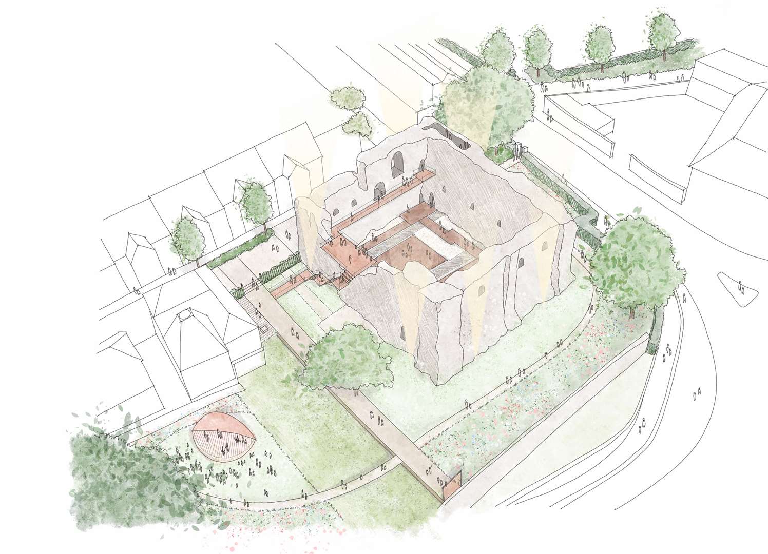 Concept designs for Canterbury Castle. Picture: HTA Design LLP