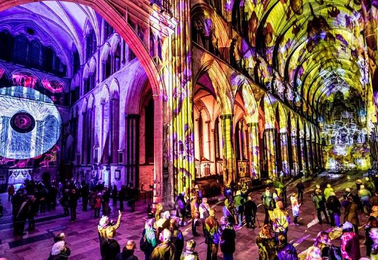 Luxmuralis light show returns to Canterbury Cathedral as part of the ...