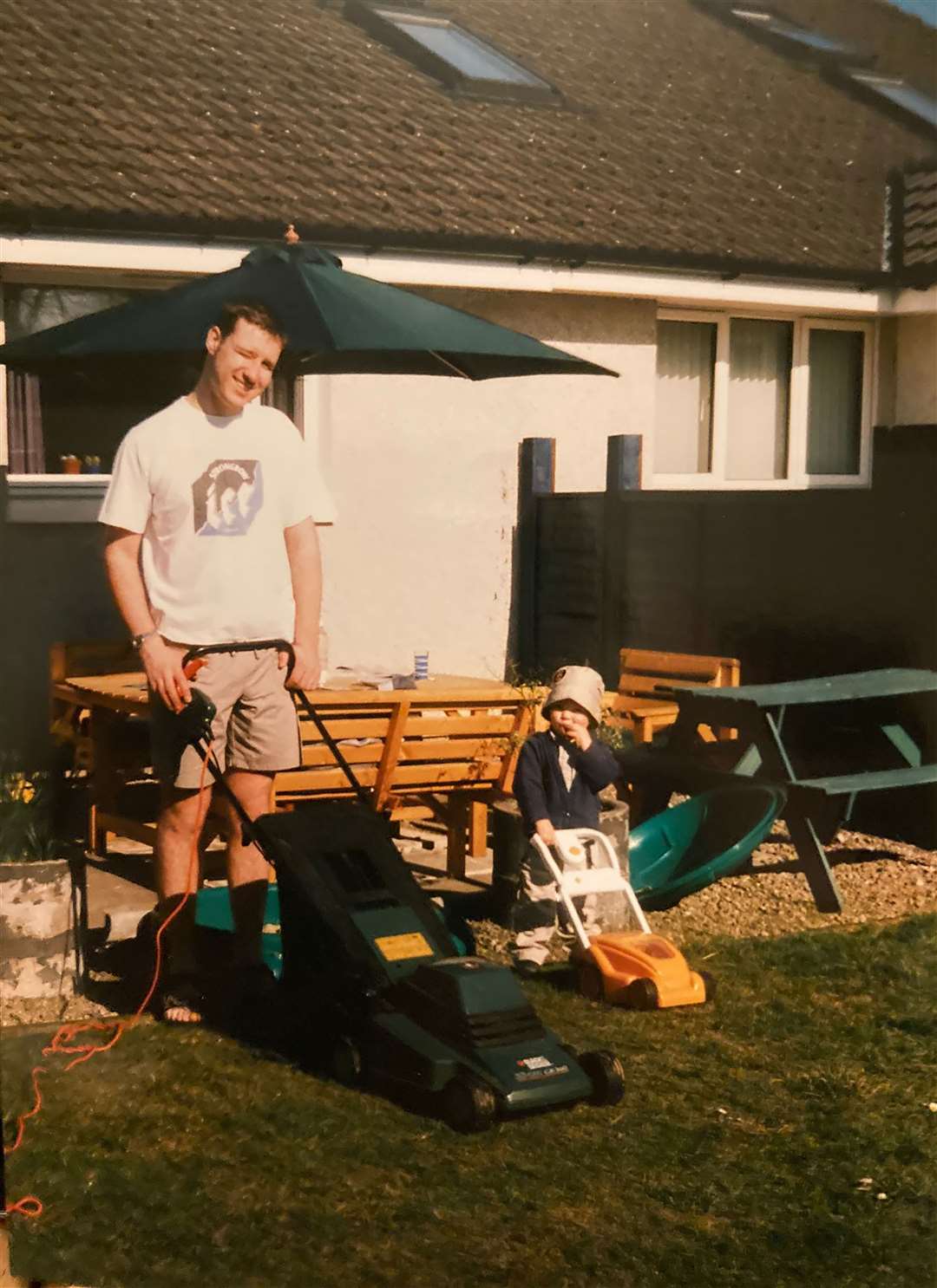 Alistair Wilson with his son Andrew (family handout/PA)