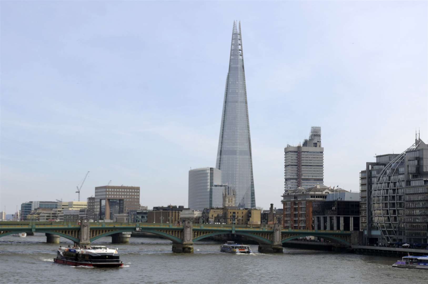 A view of The Shard across the River Thames. Picture: Barry Goodwin