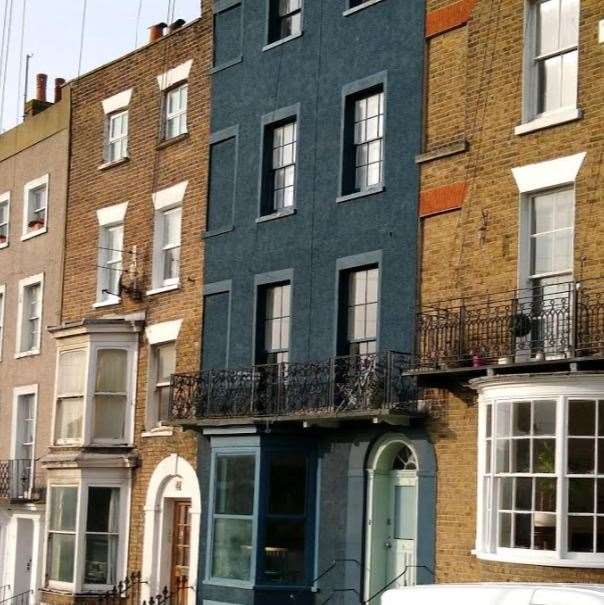 The house in Trinity Square in Margate