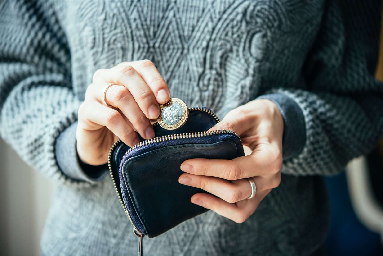 Lyn wants to thank the kind stranger who paid for her fuel. Stock Image