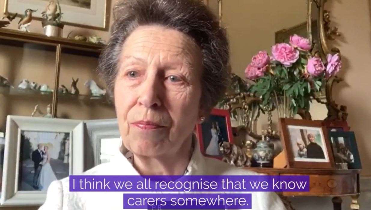 The Princess Royal joined the call first (Buckingham Palace/PA)