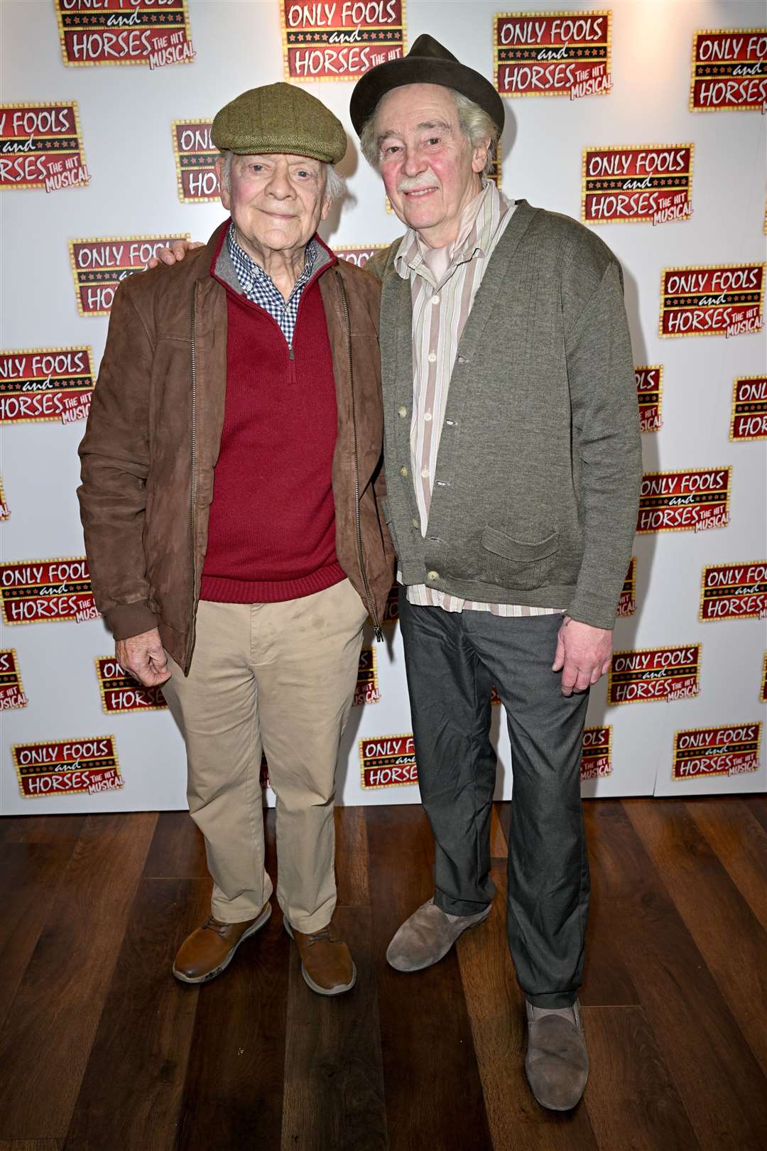 Actor Sir David Jason (left) joins cast member Paul Whitehouse as Grandad at the opening night (Doug Peters/PA)