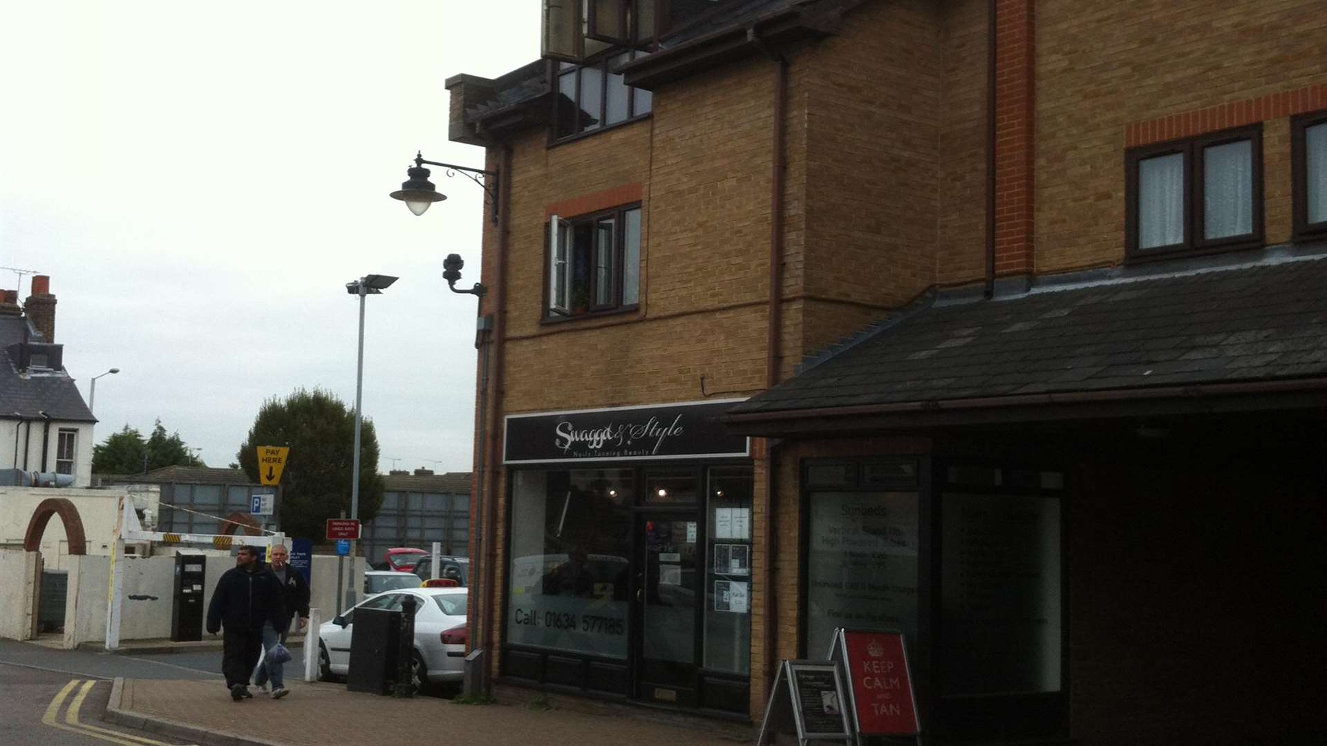 The fire was above a beauty salon in James Street