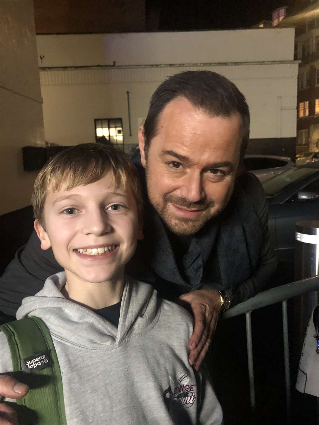 Meeting film and soap star Danny Dyer was a highlight for Louis Relf when performing in Nativity! at the Hammersmith Apollo