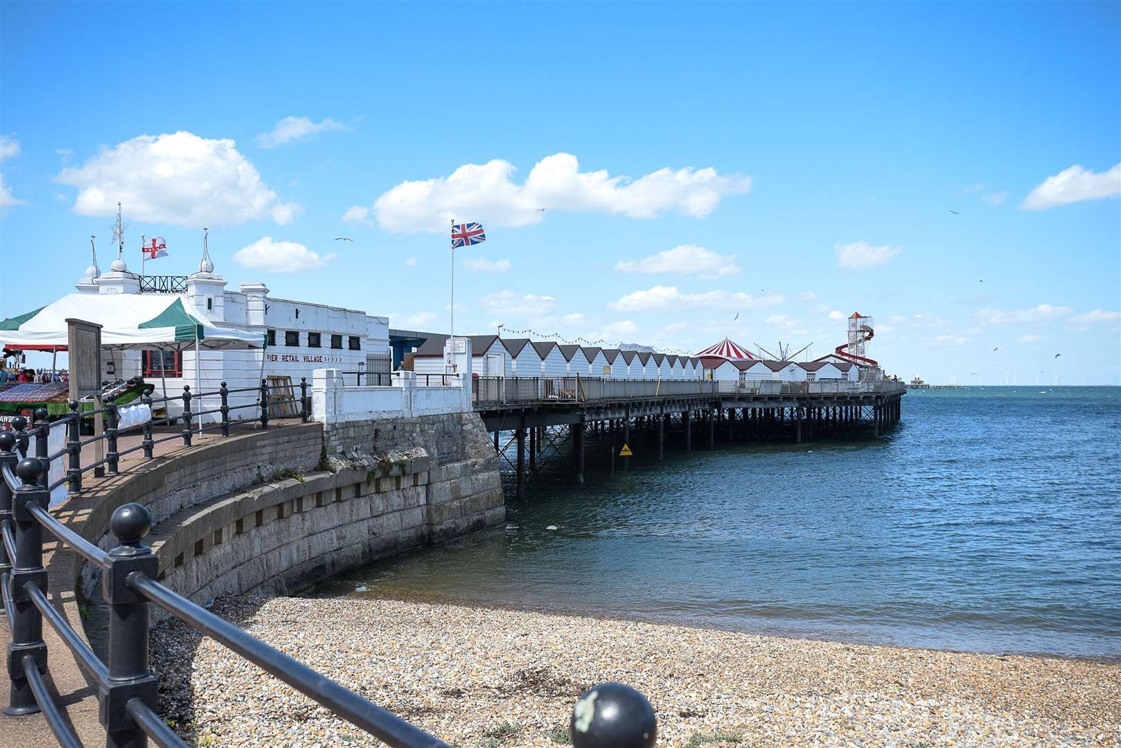 Herne Bay Pier and Herne Bay beach. Picture: Alan Langley