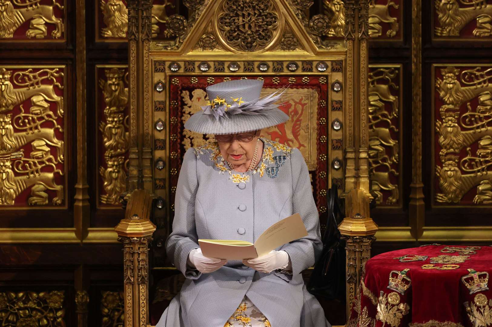 The Queen delivers her speech from the throne in House of Lords (Chris Jackson/PA)