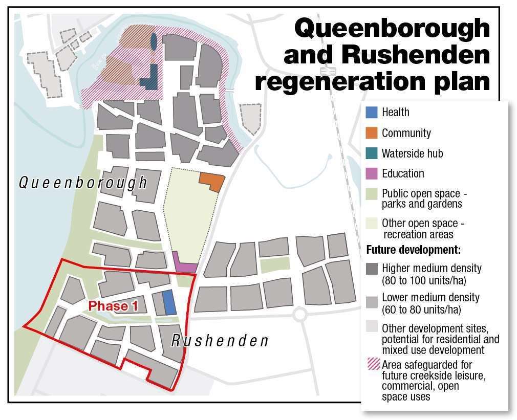 The land is part of the Queenborough and Rushenden regeneration scheme