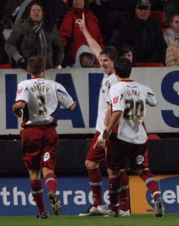 Andy Gray has scored 13 goals this season, including two at The Valley last month. Picture: BARRY GOODWIN