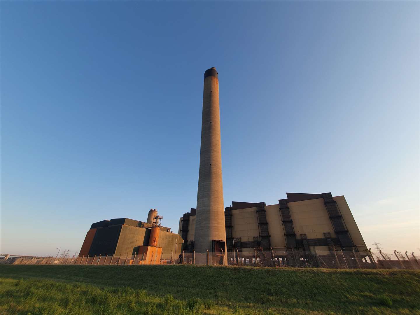 Littlebrook Power Station, in Dartford. The urban climbers scaled Littlebrook Power Station chimney in Dartford. Picture: UrbeXUntold