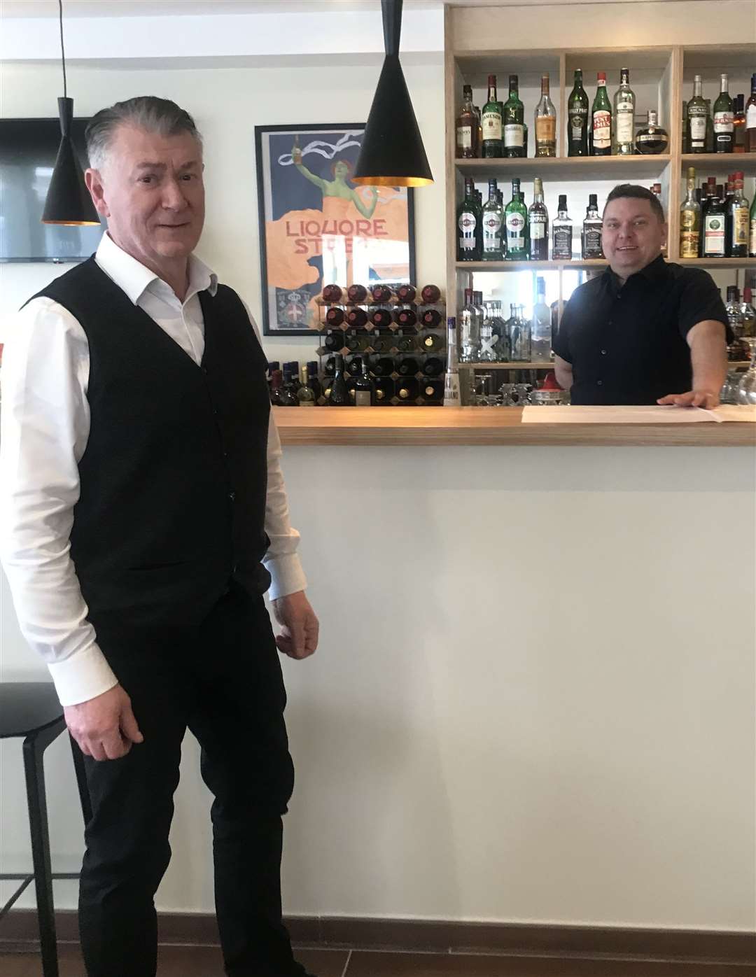 Restaurateur Tino Tremarchi and barman Martin Nowicki