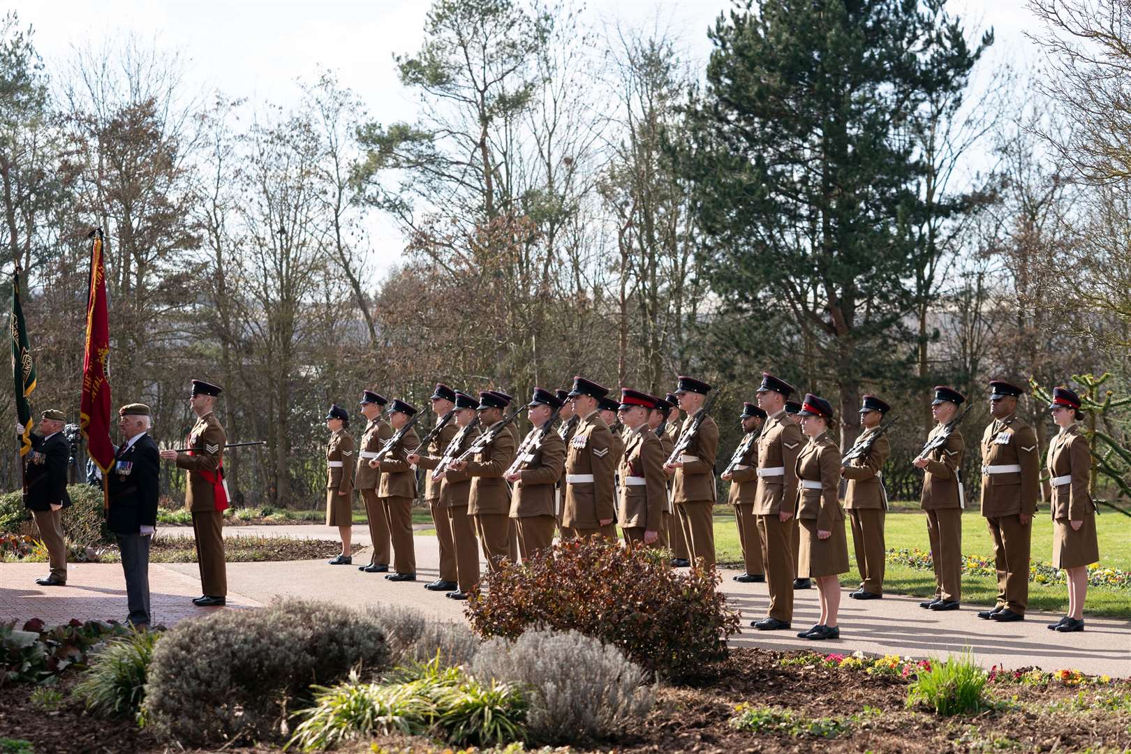 The Last Post was played at the end of the service (Joe Giddens/PA)