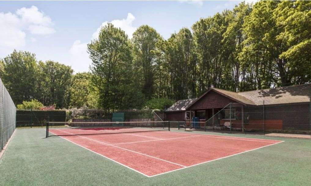 Oxney Court also has a tennis court Picture: UK Sotheby's International Realty - Cobham