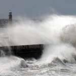 Huge waves lash Margate's Harbour Arm