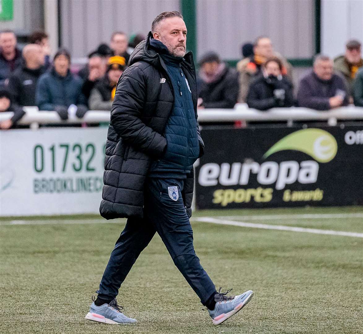 Tonbridge manager Jay Saunders – is set to take his team to Dover tonight. Picture: Helen Cooper