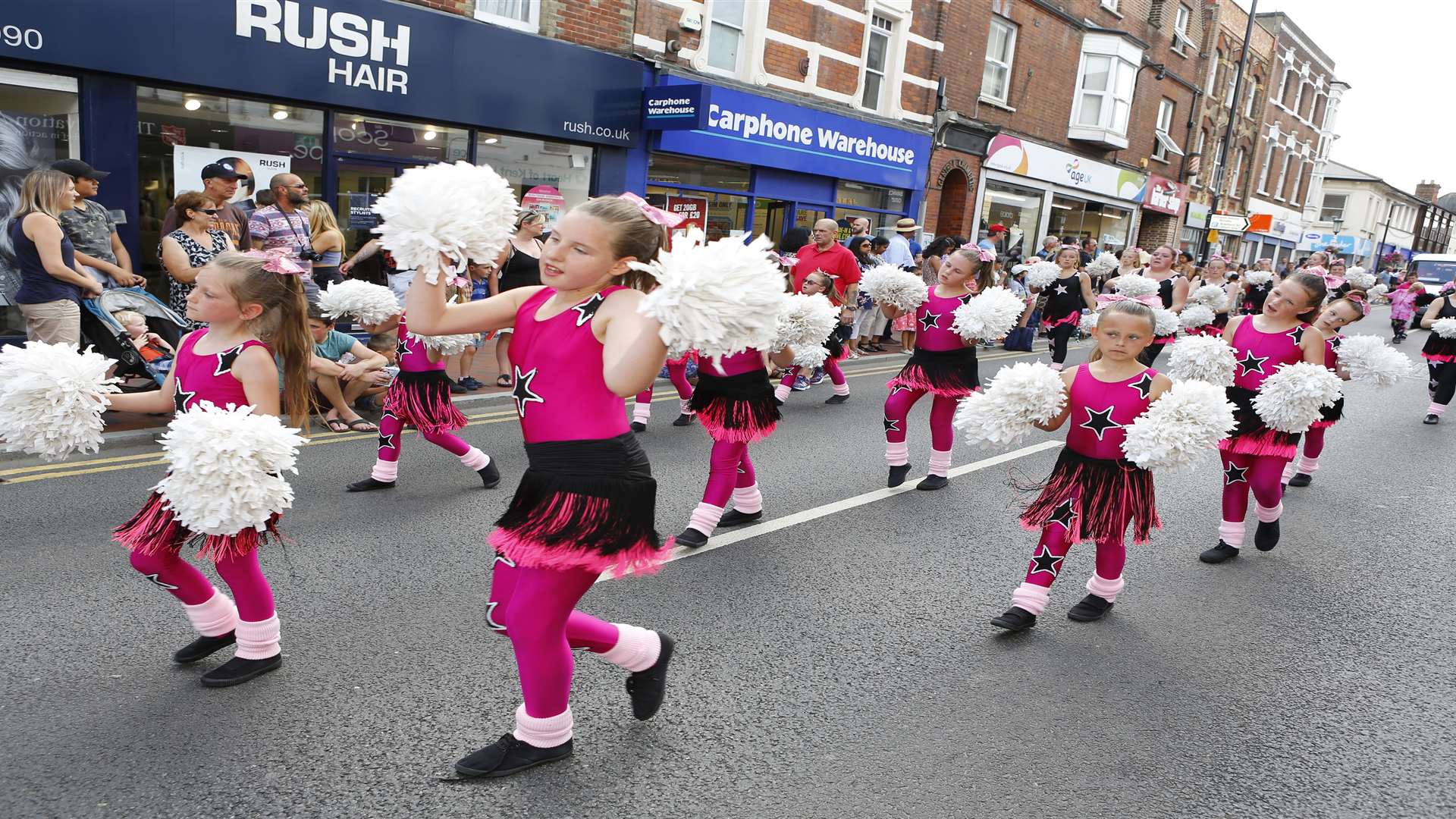 The procession attracted huge crowds. Picture: Andy Jones