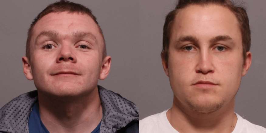 Left, Lee Hearne and Matthew Bryan. Picture: Crimestoppers