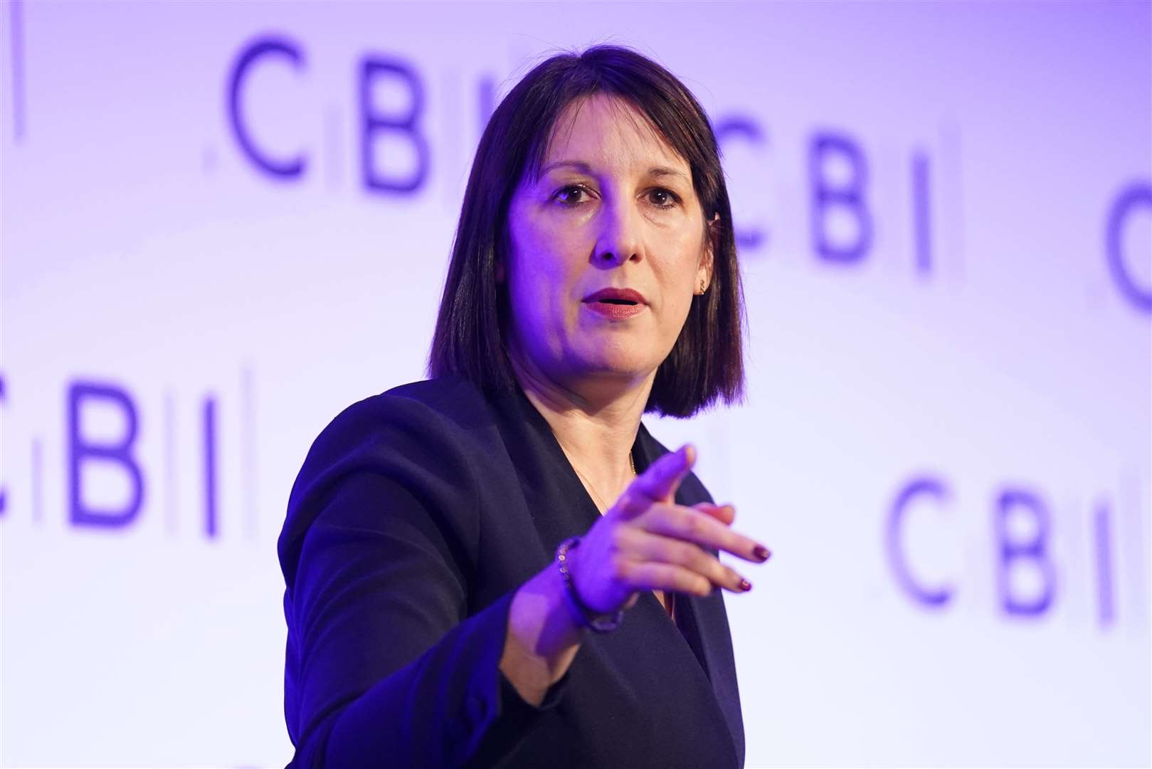 Chancellor Rachel Reeves defended her Budget as she faced business chiefs at the CBI conference (Stefan Rousseau/PA)