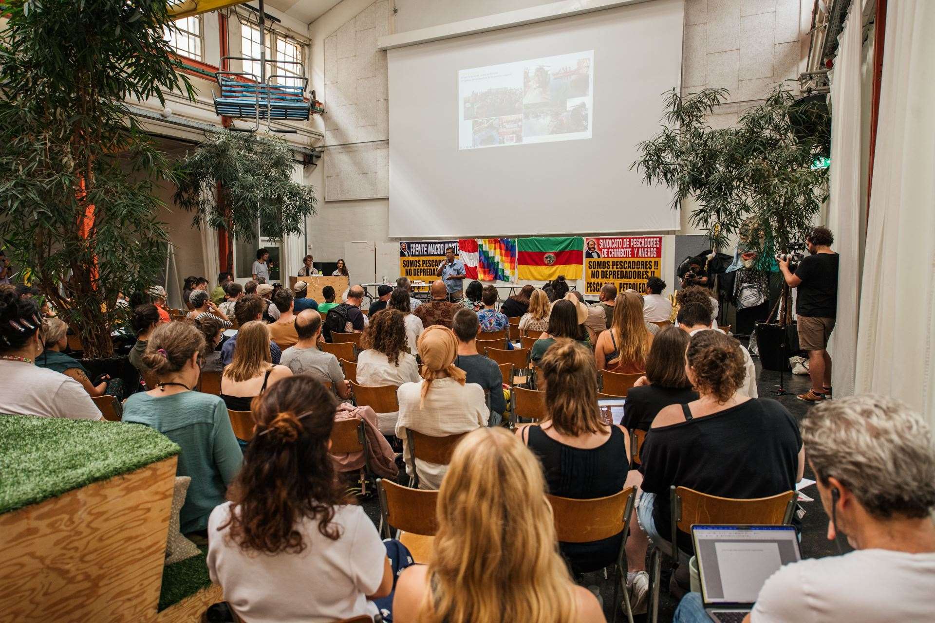 Activists gather for the Peoples’ Forum for Climate Justice and Financial Regulation (Klima-Allianz Schweiz)