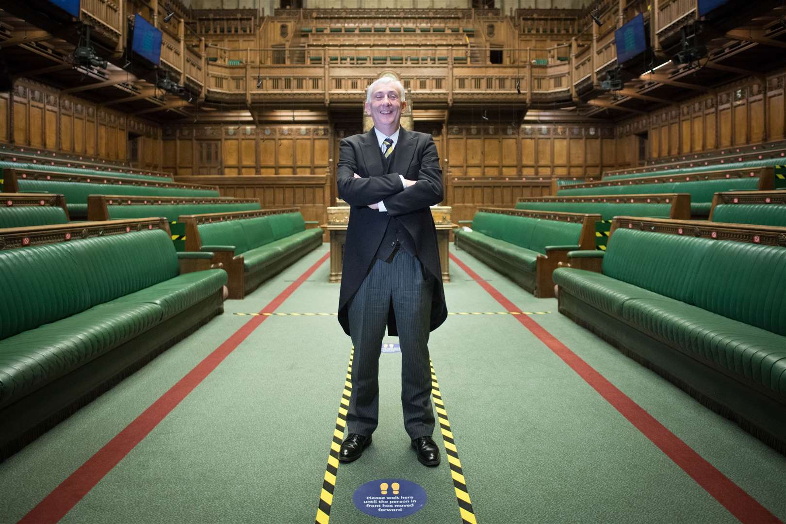 Sir Lindsay Hoyle in the chamber of the House of Commons (Stefan Rousseau/PA)