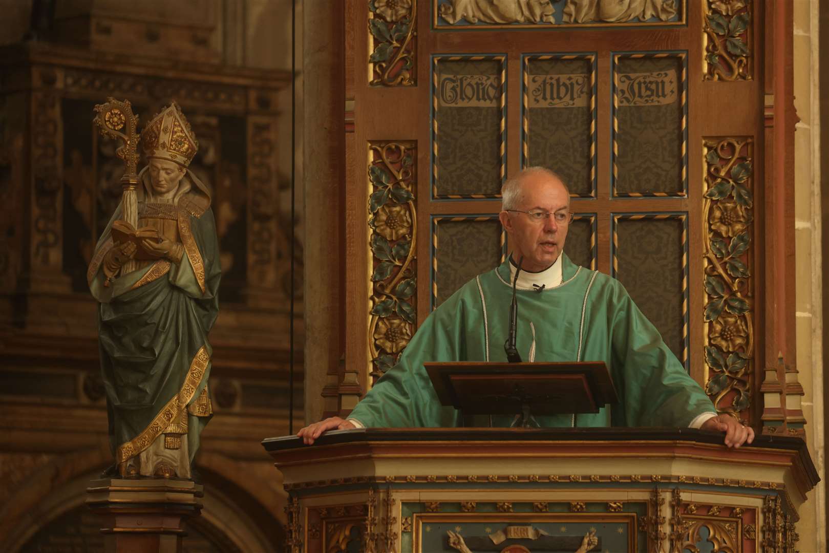 Justin Welby, the Archbishop of Canterbury, pays tribute to late monarch in special cathedral service. Picture: Barry Goodwin