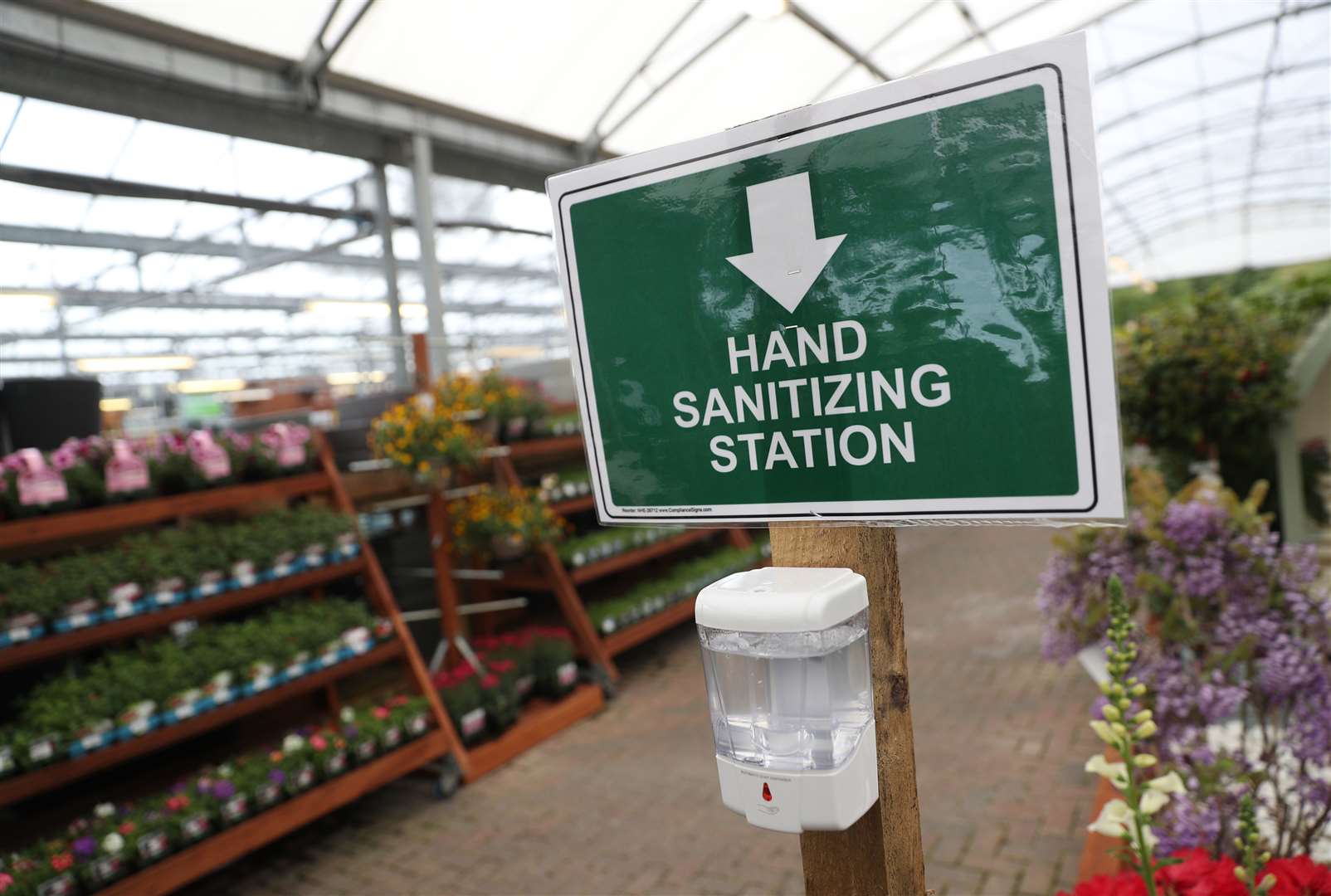 People can now go to garden centres, albeit with restrictions in place (Andrew Matthews/PA)